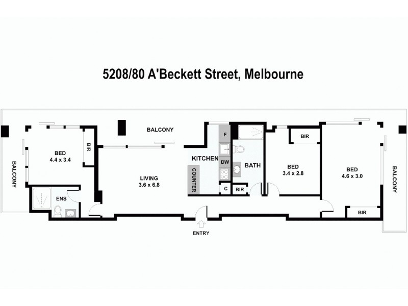 80 A’Beckett Street, Melbourne VIC 3000 Floorplan