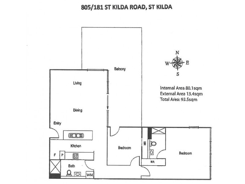 181 St Kilda Road, St Kilda VIC 3182 Floorplan