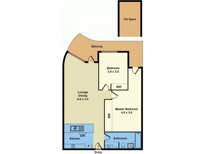 720/55 Queens Road, Melbourne VIC 3004 Floorplan