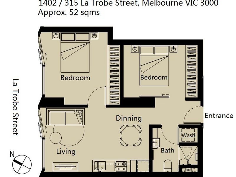 1402/315 La Trobe Street, Melbourne VIC 3000