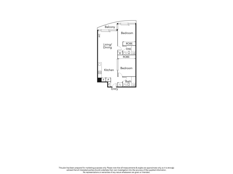 1609/50 Albert Road, South Melbourne VIC 3205 Floorplan