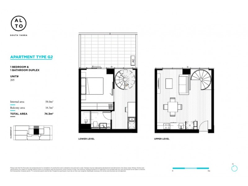 205/10 Claremont Street, South Yarra VIC 3141 Floorplan
