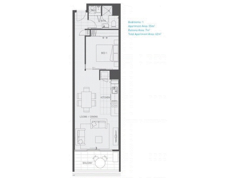 1119/33-61 Merchant Street, Docklands VIC 3008 Floorplan