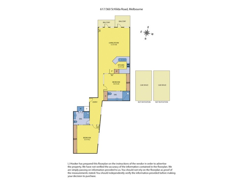 617/360 St Kilda Road, Melbourne VIC 3004 Floorplan