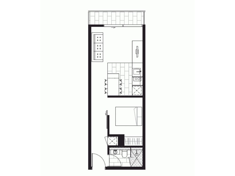 2805/551 Swanston Street, Carlton VIC 3053 Floorplan