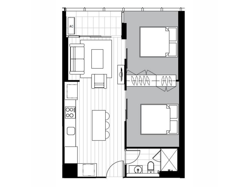 4908/33 Rose Lane, Melbourne VIC 3000 Floorplan