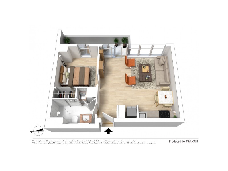 605/10 Claremont Street, South Yarra VIC 3141 Floorplan