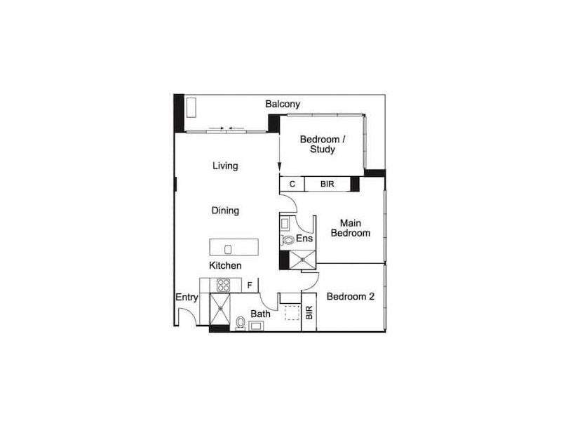 609/6 Railway Road, Cheltenham VIC 3192 Floorplan