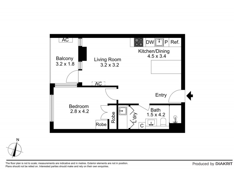 207/15 Batman Street, West Melbourne VIC 3003 Floorplan