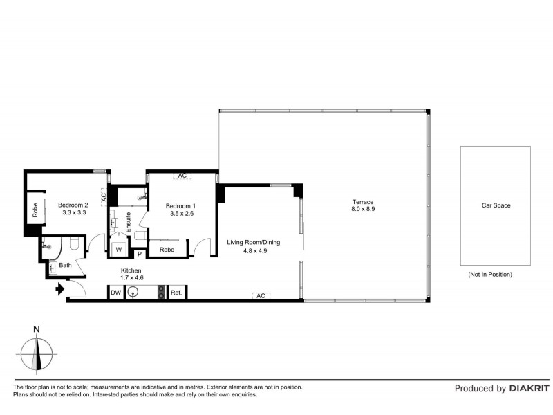 711/7 Yarra Street, South Yarra VIC 3141 Floorplan