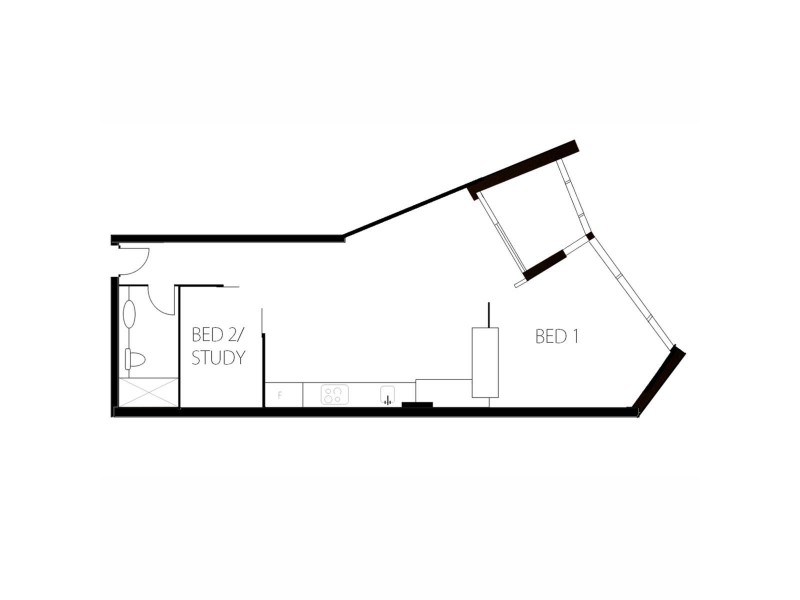 4213/33 Rose Lane, Melbourne VIC 3000 Floorplan