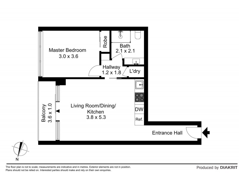 3705/318 Russell Street, Melbourne VIC 3000 Floorplan