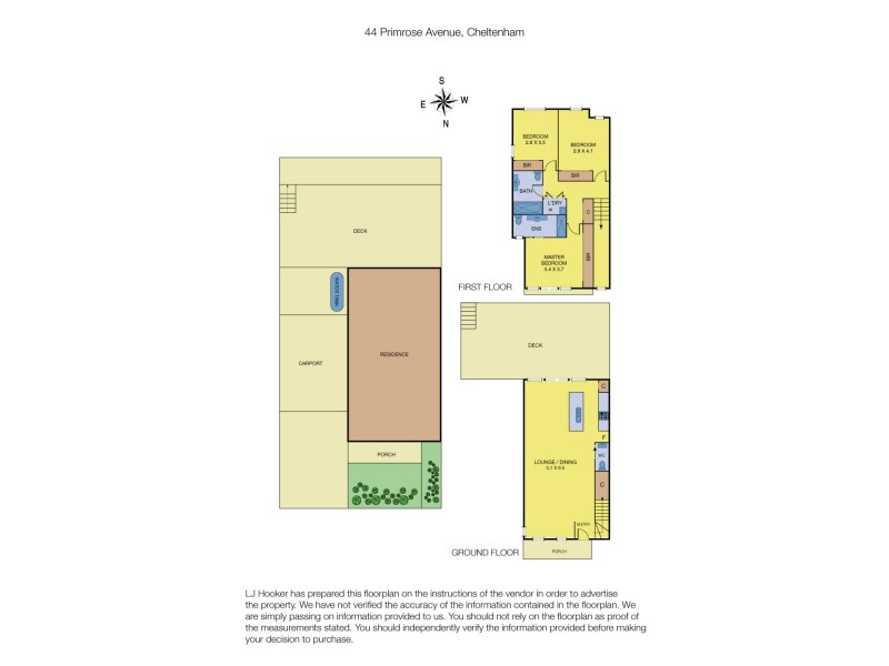 44 Primrose Avenue, Cheltenham VIC 3192 Floorplan