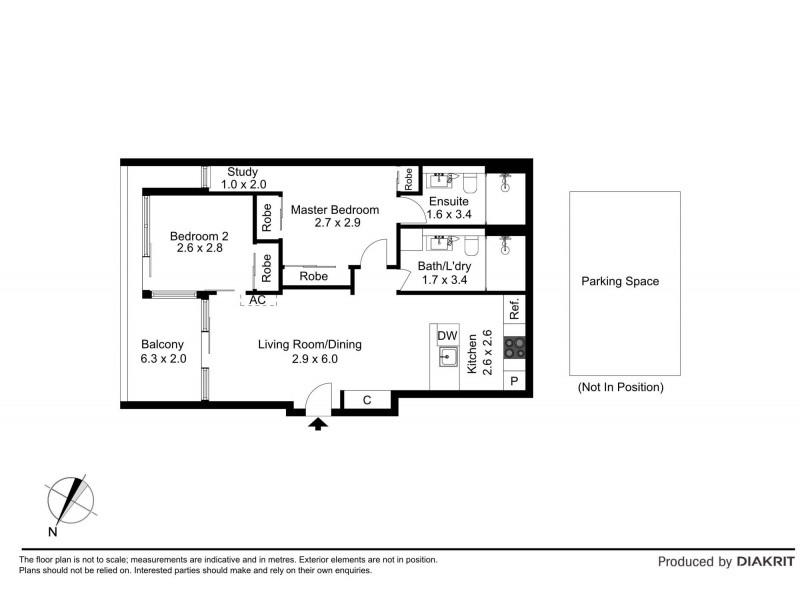 1106/89-103 Gladstone Street, South Melbourne VIC 3205 Floorplan