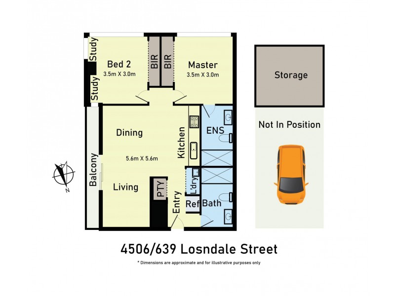 4506/639 Lonsdale Street, Melbourne VIC 3000 Floorplan