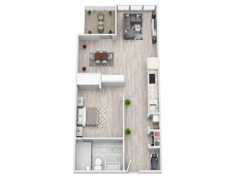 2506/33 Rose Lane, Melbourne VIC 3000 Floorplan