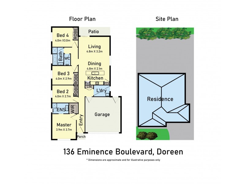 136 Eminence Boulevard, Doreen VIC 3754 Floorplan