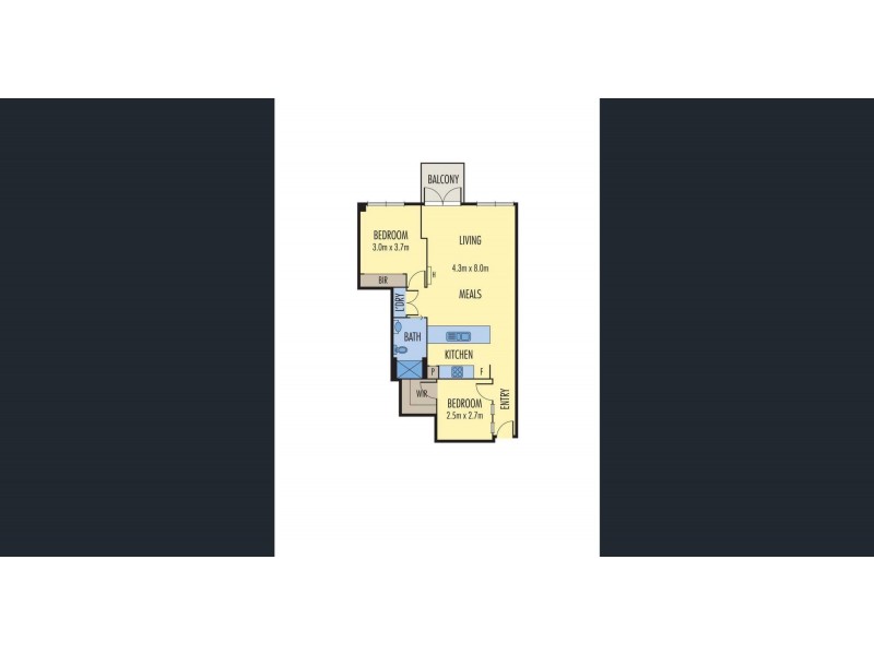 1209/270 King Street, Melbourne VIC 3000 Floorplan