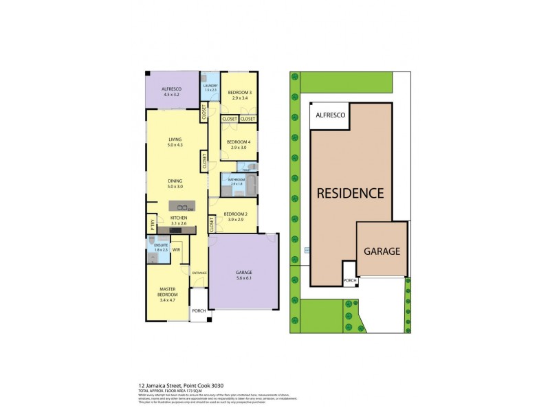 12 Jamaica Street, Point Cook VIC 3030 Floorplan