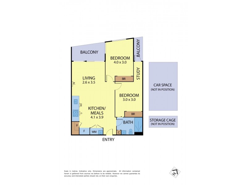 228/17 Lynch Street, Hawthorn VIC 3122 Floorplan