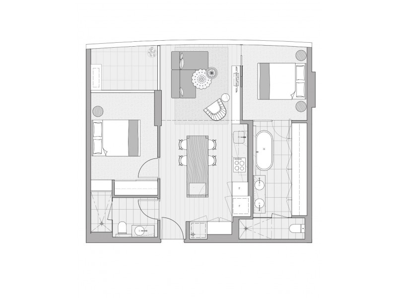 1507/9-23 MacKenzie Street, Melbourne VIC 3000 Floorplan