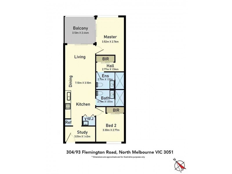 93 Flemington Road, North Melbourne VIC 3051 Floorplan