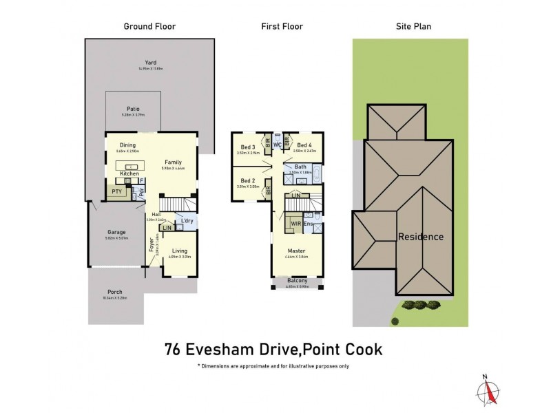 76 Evesham Drive, Point Cook VIC 3030 Floorplan