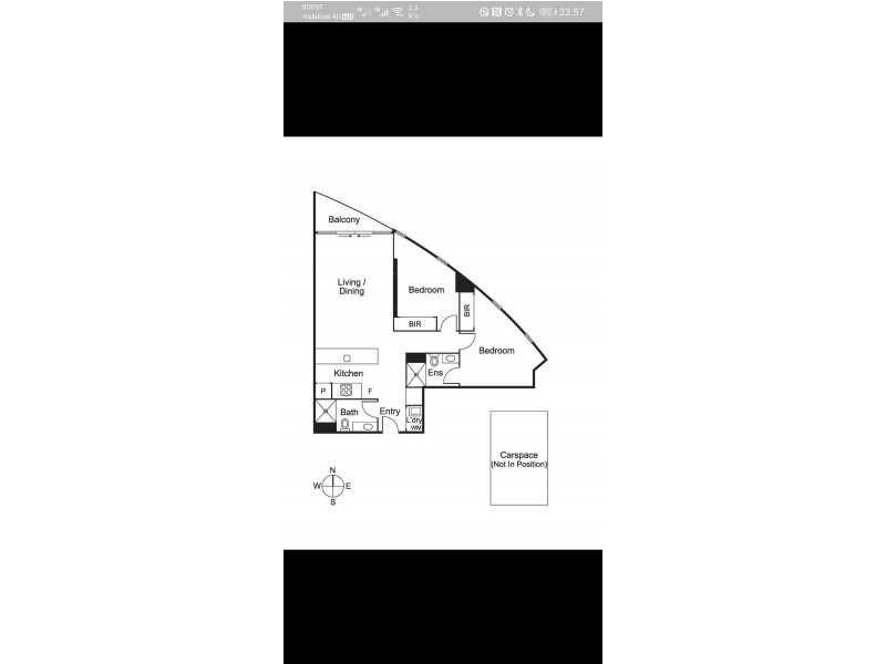 1316/555-557 St Kilda Road, Melbourne VIC 3000 Floorplan