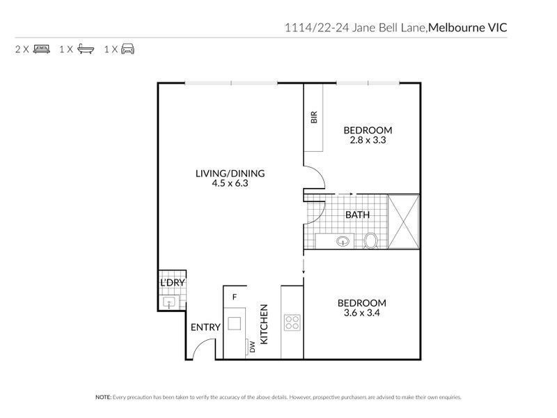 1114/22-24 Jane Bell Lane, Melbourne VIC 3000