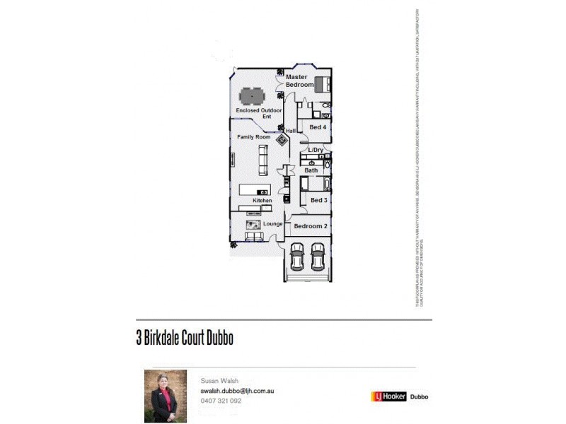 3 Birkdale Close, Dubbo NSW 2830 Floorplan