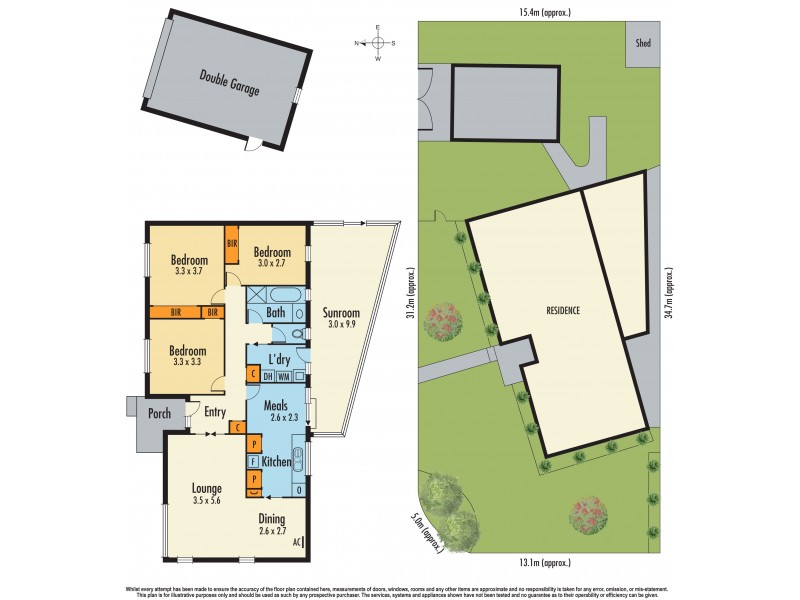 45 Darren Road, Keysborough VIC 3173 Floorplan