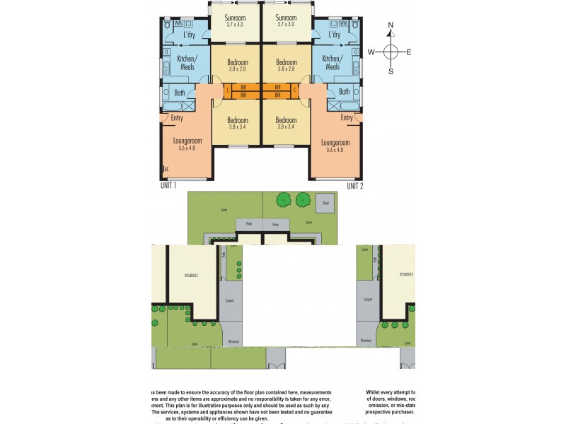 1 & 2/31 Nicole Avenue, Dandenong North VIC 3175 Floorplan