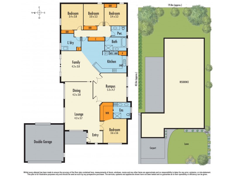 95 Waverley Park Drive, Cranbourne North VIC 3977 Floorplan
