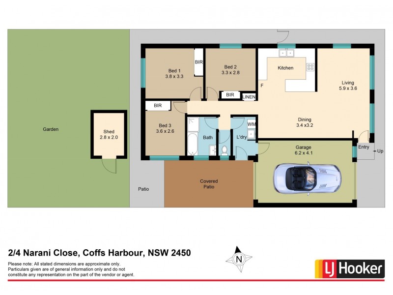 2/4 Narani Close, Coffs Harbour NSW 2450 Floorplan