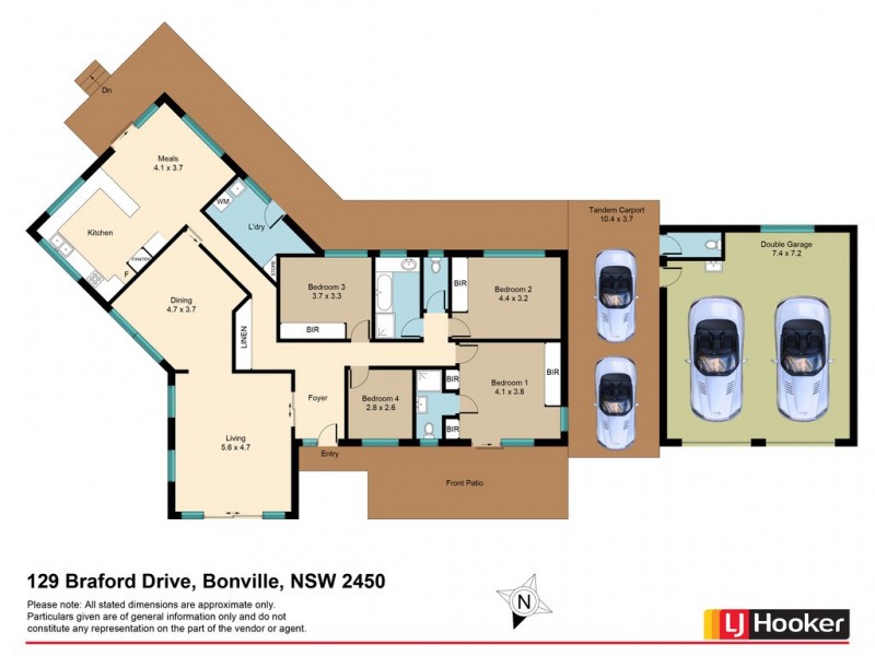 129 Braford Drive, Bonville NSW 2441 Floorplan