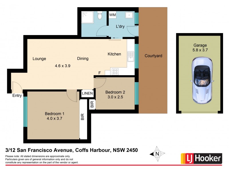 3/12 San Francisco Avenue, Coffs Harbour NSW 2450 Floorplan