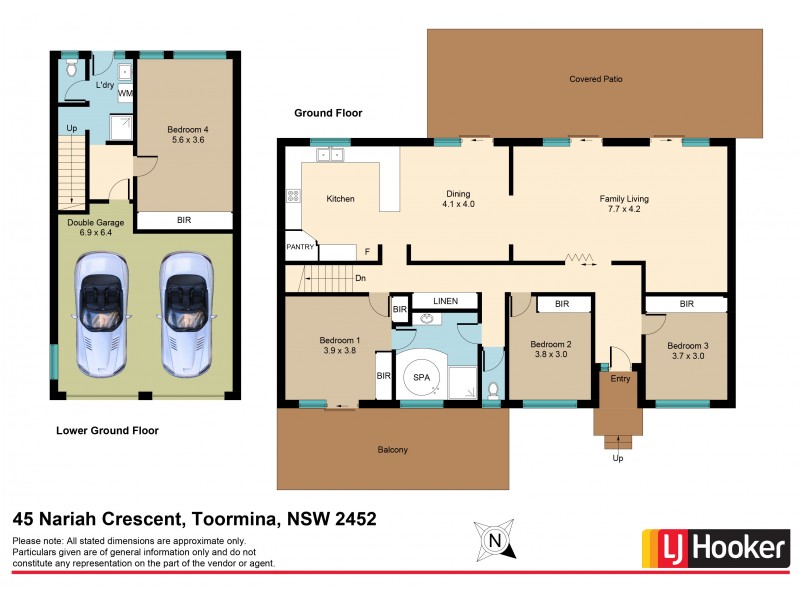 45 Nariah Crescent, Toormina NSW 2452 Floorplan