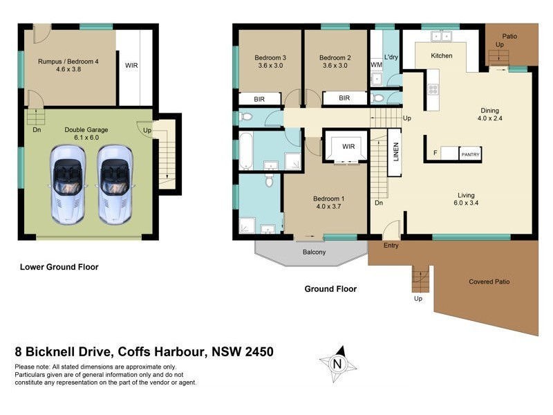 8 Bicknell Drive, Coffs Harbour NSW 2450 Floorplan