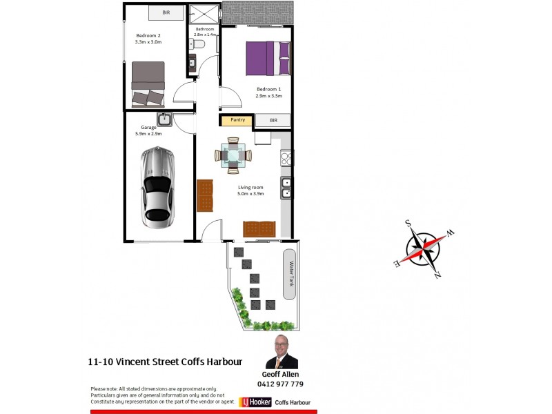 11/10 Vincent Street, Coffs Harbour NSW 2450 Floorplan