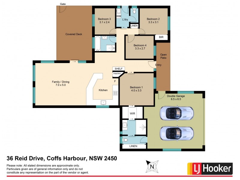 36 Reid Drive, Coffs Harbour NSW 2450 Floorplan