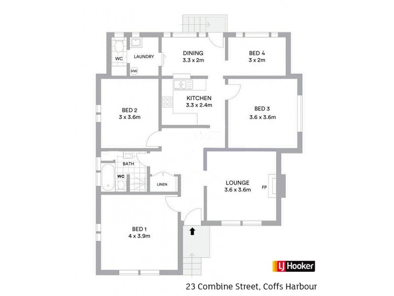 23 Combine Street, Coffs Harbour NSW 2450 Floorplan