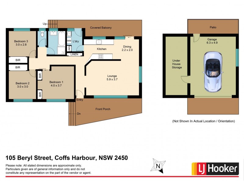 105 Beryl Street, Coffs Harbour NSW 2450 Floorplan