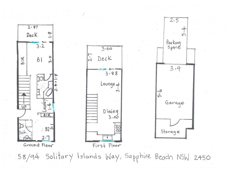 58/94 Solitary Islands Way, Sapphire Beach NSW 2450 Floorplan
