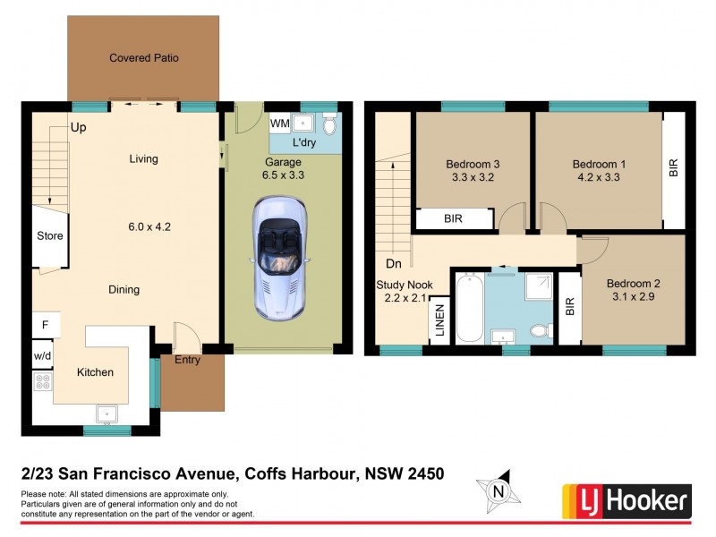 2/23 San Francisco Avenue, Coffs Harbour NSW 2450 Floorplan