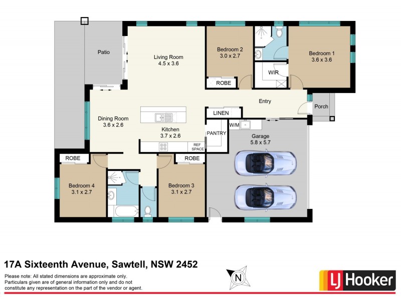 17A Sixteenth Avenue, Sawtell NSW 2452 Floorplan