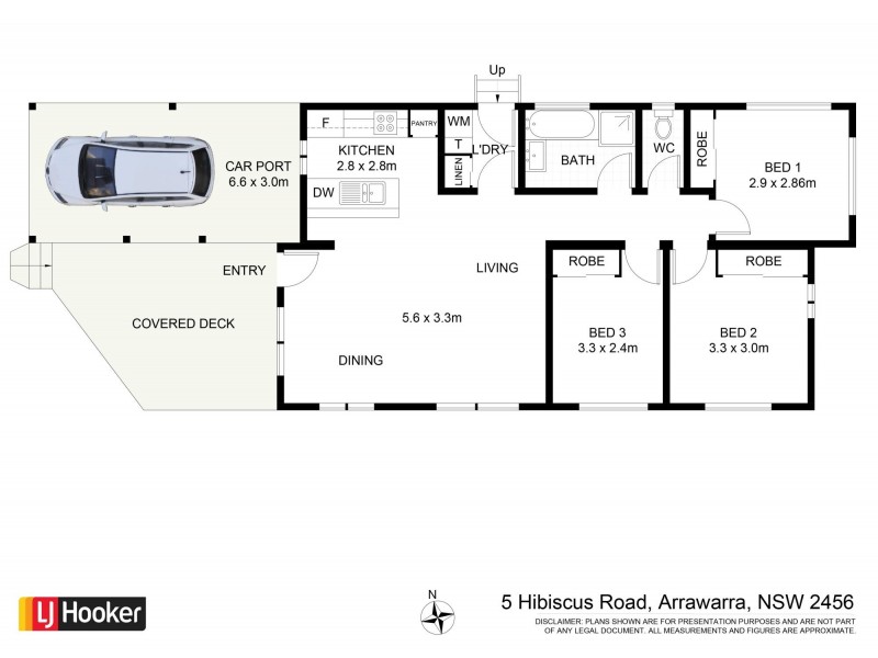 5 Hibiscus Road, Arrawarra NSW 2456 Floorplan