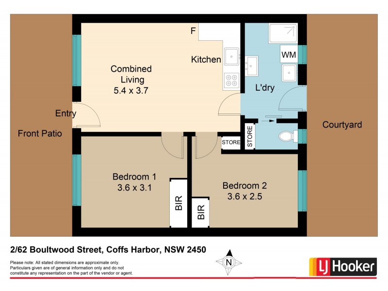2/62 Boultwood Street, Coffs Harbour NSW 2450 Floorplan