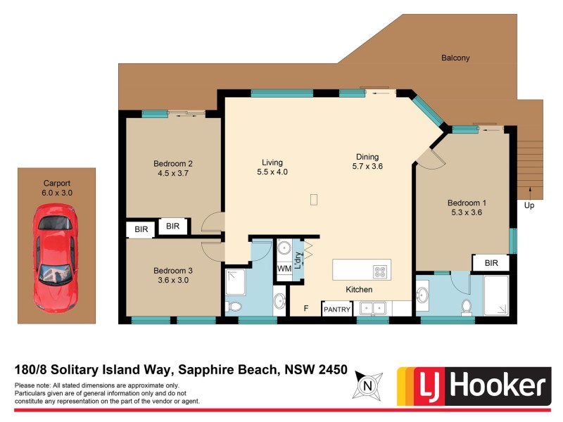 180/8 Solitary Islands Way, Sapphire Beach NSW 2450 Floorplan