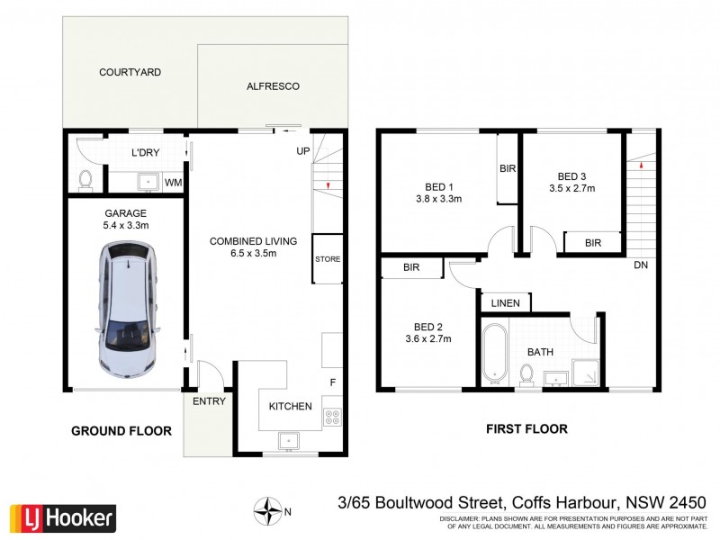 3/65 Boultwood Street, Coffs Harbour NSW 2450 Floorplan