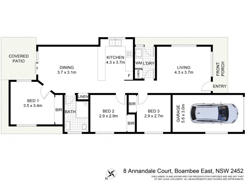 8 Annandale Court, Boambee East NSW 2452 Floorplan